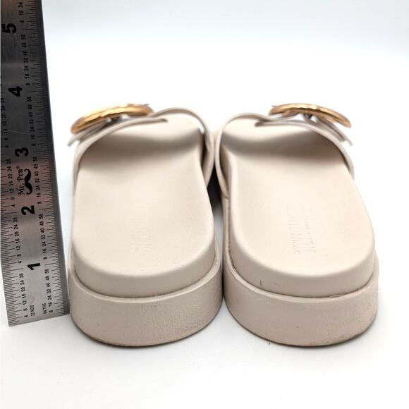 Steve Madden Mandie Slide Sandals Women's Bone Leather Size US7.5M EU38 - Picture 4 of 11